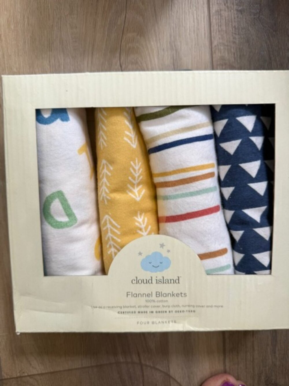 NEW 4 Cloud Island Baby Flannel Blankets